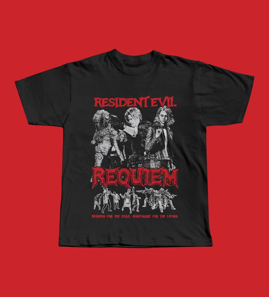 Resident Evil Requiem T-Shirt, Leon S. Kennedy Zombie Horror Graphic Tee