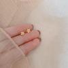 Gold Color Simple Small Butterfly Stud Earrings for Women Cute Hypoallergenic Daily Wear Ear Piercing Jewelry Wholesale