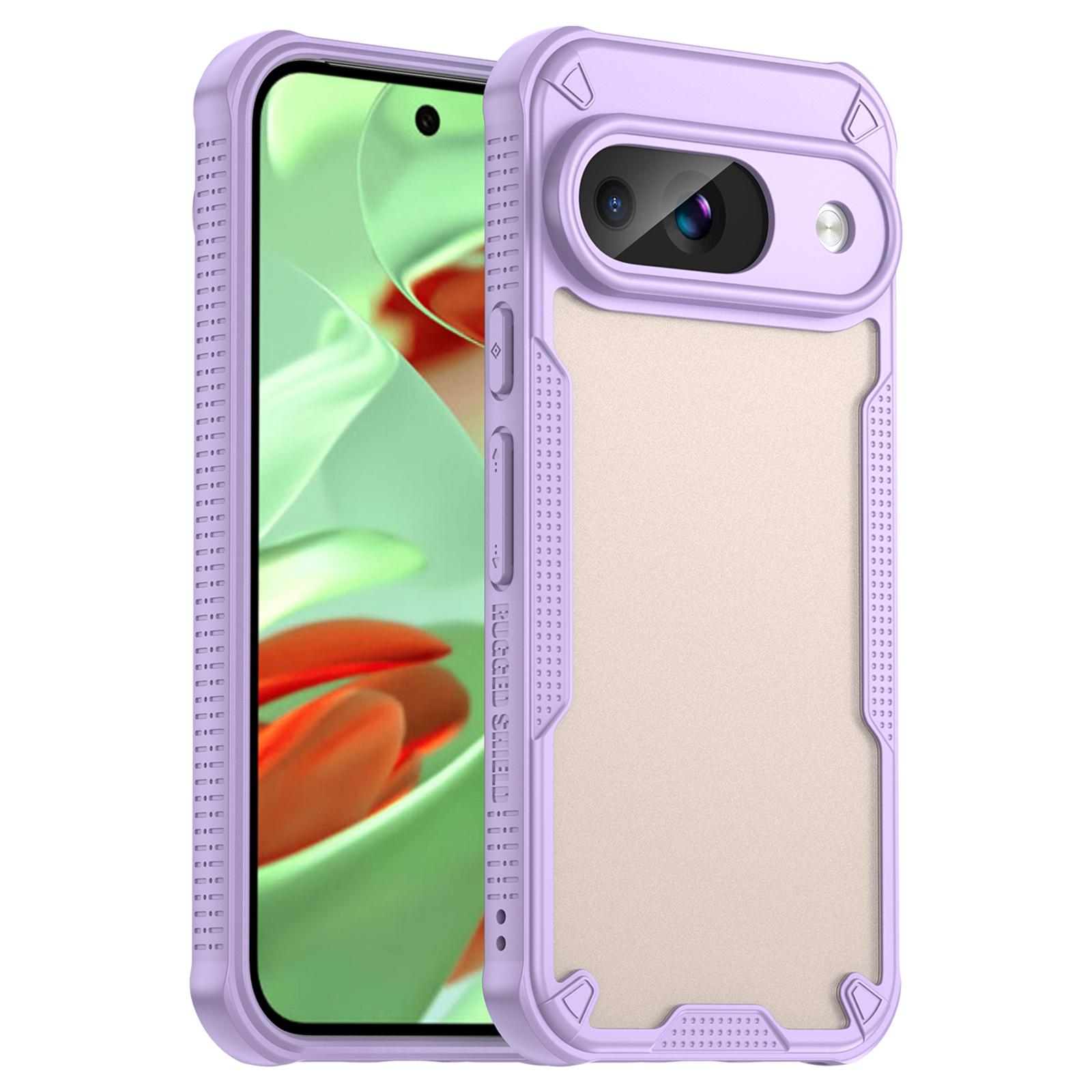

Armor Series For Google Pixel 9 Case PC+TPU Semi-Transparent Frosted Finish Protective Phone Cover E