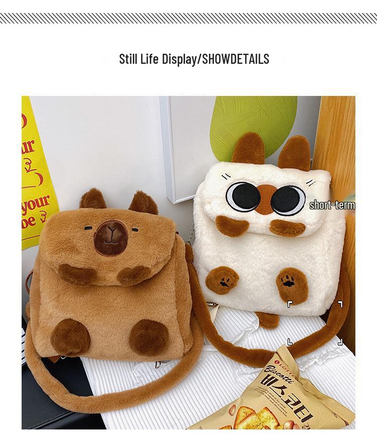 Capybara Heart Three-way Backpack: Large Capacity Versatile School & Travel Bag