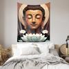Lotus and Buddha  Wall Decorative Hanging ClothPaintingTapestry