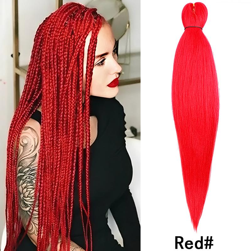 Fluffy EZ Large Three-Color Silk Braid Wig - Low-Temperature, Flame Retardant Styling