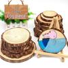 DIY Hand-Painted Wooden Slices for Crafts and Kindergarten Decor – Small Natural Wood Pieces with Growth Rings