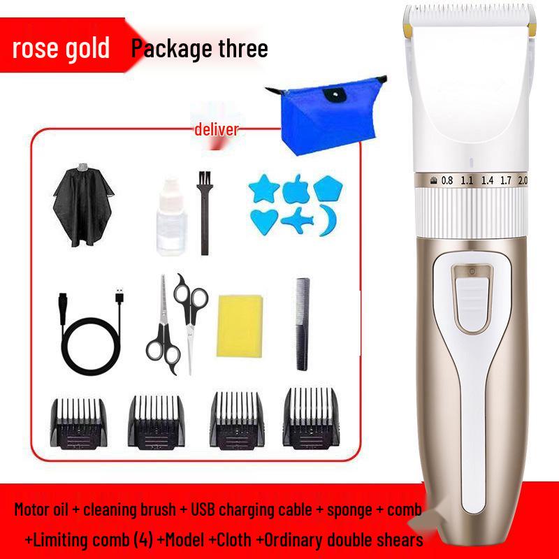 Professional Electric Hair Clipper for Salon & Home Use – Ideal for Bald and Oil Head Styles, Men's Grooming Tool