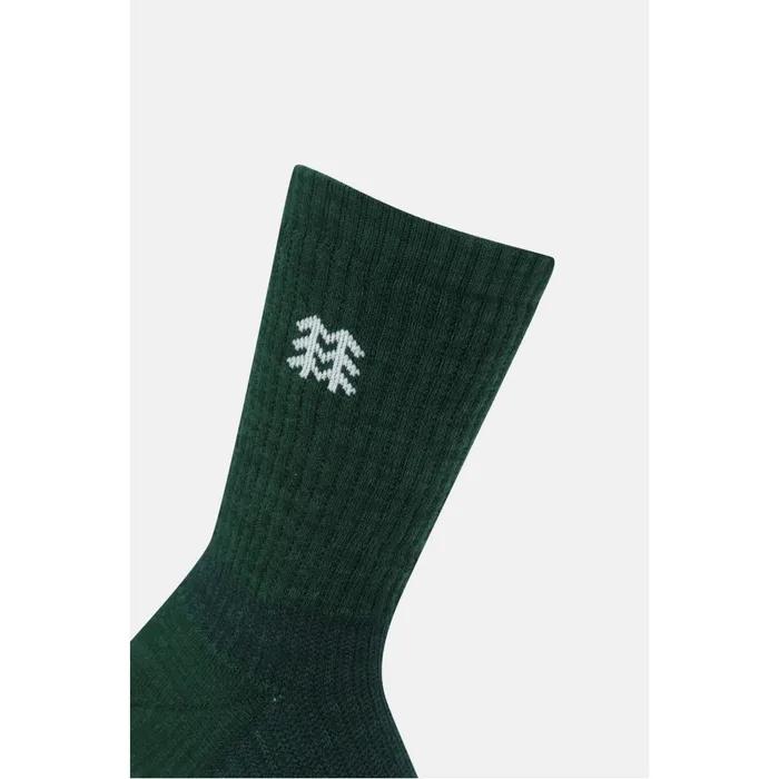 Unisex Hiking Compression Crew Socks QELAX26111DGR