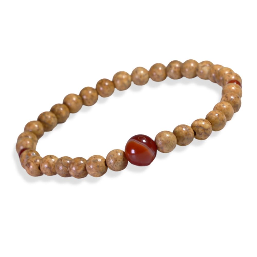 Approximately 5mm Bodhi Tree Bracelet, Buddhist Prayer Beads, Obsidian, Rosary, Natural Stone, Amulet, Birthstone, Protection from Evil, Power Stone,