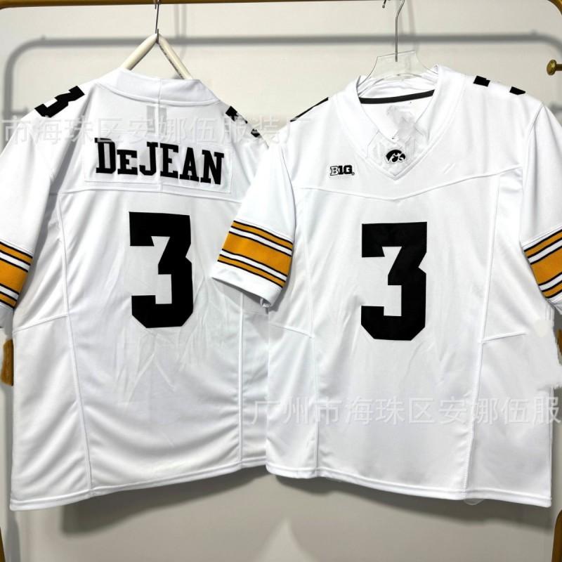 2026 Iowa Hawkeyes 3 Embroidered Football Jersey Team Sports Uniform Men Women