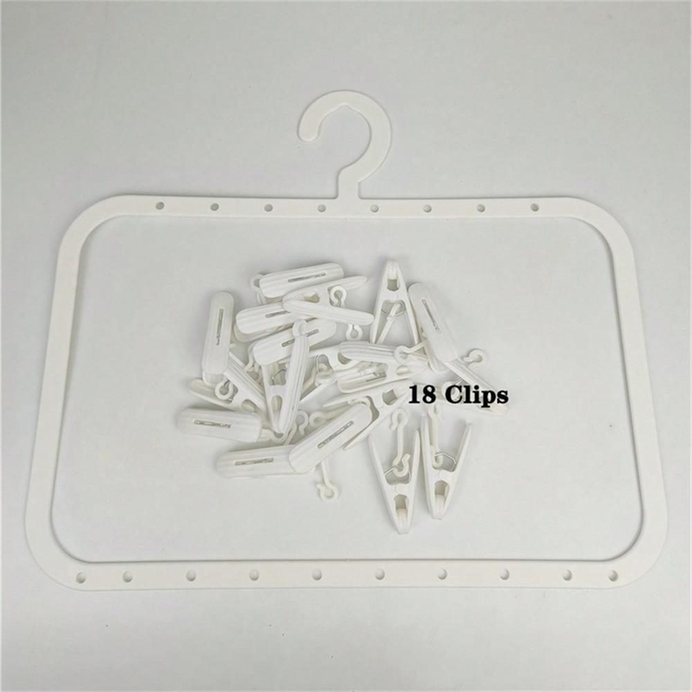 

Multi-layers Drying Rack Clips Clothes Hangers Detachable Dryer Rack for Drying Underwear Towel Socks Baby Clothes
