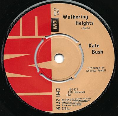 7inch Record KATE BUSH - Wuthering Heights EMI2719 EMI 1978 UK Rock Used