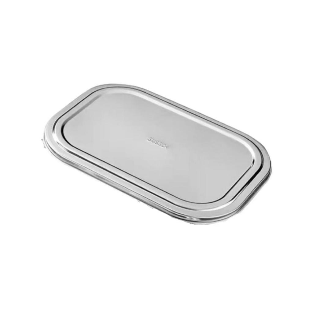 304 Stainless Steel Children's Deep Meal Tray – Durable, Divided, Anti-Fall Tableware for Kindergartens