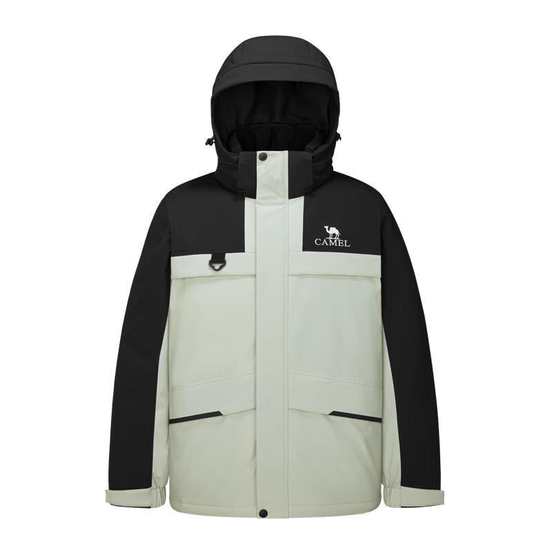 Camel Unisex Hooded Winter Down Jacket