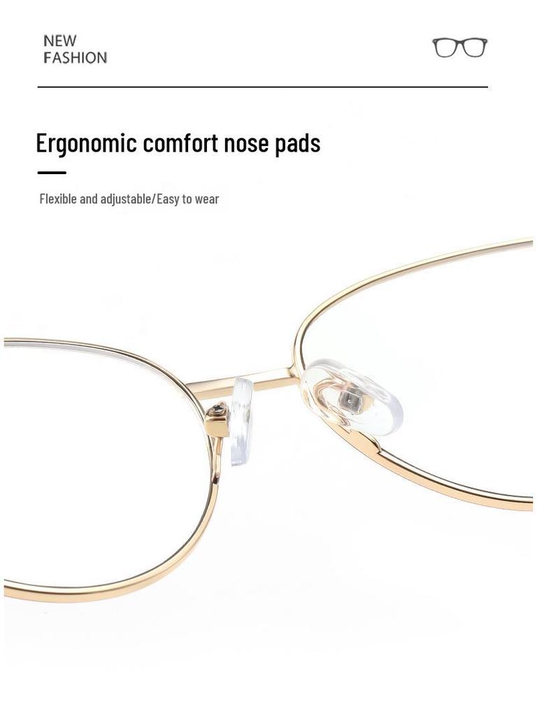 Children’s Cat-Eye Anti-Blue Light Glasses with Metal Temples - Lightweight & Comfortable Myopia Frame