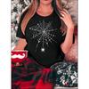 Dames T-shirt met Spinnenweb Print Casual Korte Mouw Zomer Mode Comfort Top