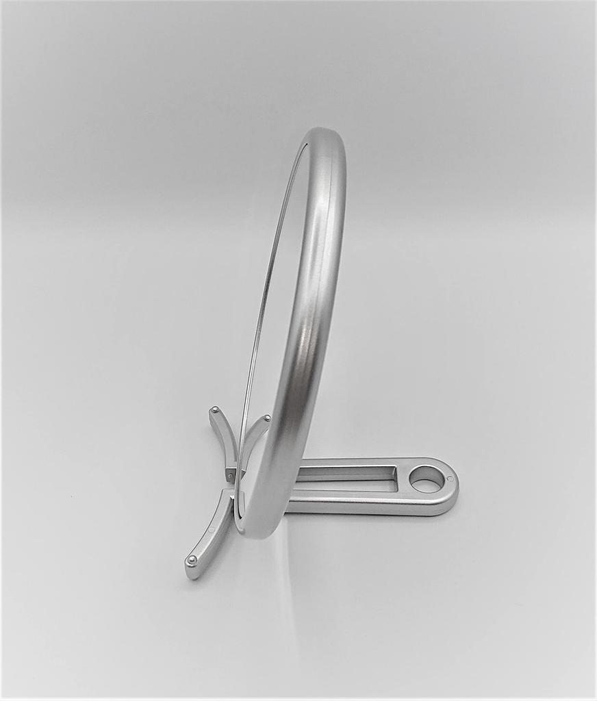 MELFA Makeup Mirror Hand & Stand L with 3x Magnification, Made in Japan, Double-Sided