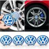 4 Pièces 60MM Cache-Moyeu Central de Roue de Voiture Protecteur Badge Accessoires de Voiture Pour Polo Golf-4 5 6 7 MK5 MK6 MK7 Tiguan Passat 3B7
