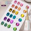10ml Holographischer Magnetischer Cat Eye Gel Nagellack Farbwechsel Salonqualität UV/LED Gel