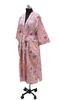 Handmade Women's Cotton Kimono Robes, Night Gown Dress, Made with Soft Light Weight Cotton Fabric, Free Size Nightwear #328