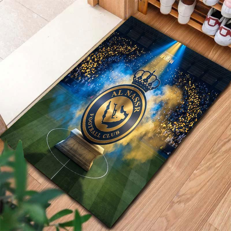 Al-Nassr FC Carpet Rug for Living Room Bedroom Home Sofa Decoration,Kids play Non-slip Floor Mat