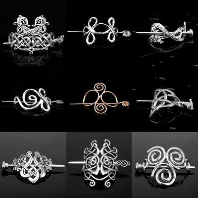 European & American Retro Celtic Knot Hairpin - Metal Crown Updo Clip