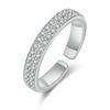 Inlaid Cubic Zirconia Wheel of Fortune Adjustable Ring - Elegant Jewelry for Women
