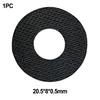Black Washers Wheels Brakes 18×8×0.5mm 21.1×10.1×0.5mm