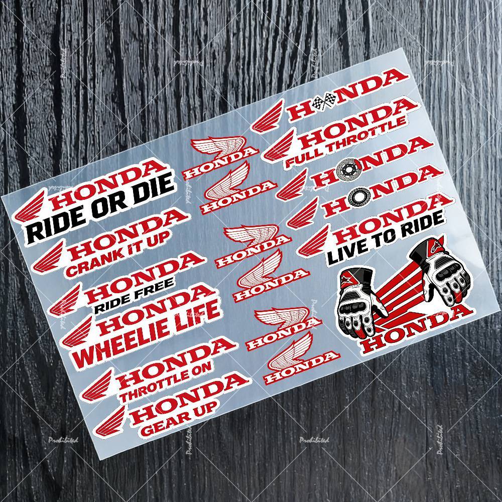 AQZ1 Cool Rider for Honda Stickers Moto Sticker Auto Body Bumper Windows Motorcycle Laptop Walls Vinyl Decal Car Tuning Accessories