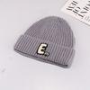 Versatile Face Protecting Small Ear Protecting Hat Korean Version Dopamine Letters Warm Knitted Hat for Women