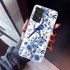 Blue And White Porcelain Phone Case For Samsung Galaxy A12 A52S A42 A32 A22 A51 A50 Note 20 Ultra 10 S10 Plus A71 A70 A31 A30 A1