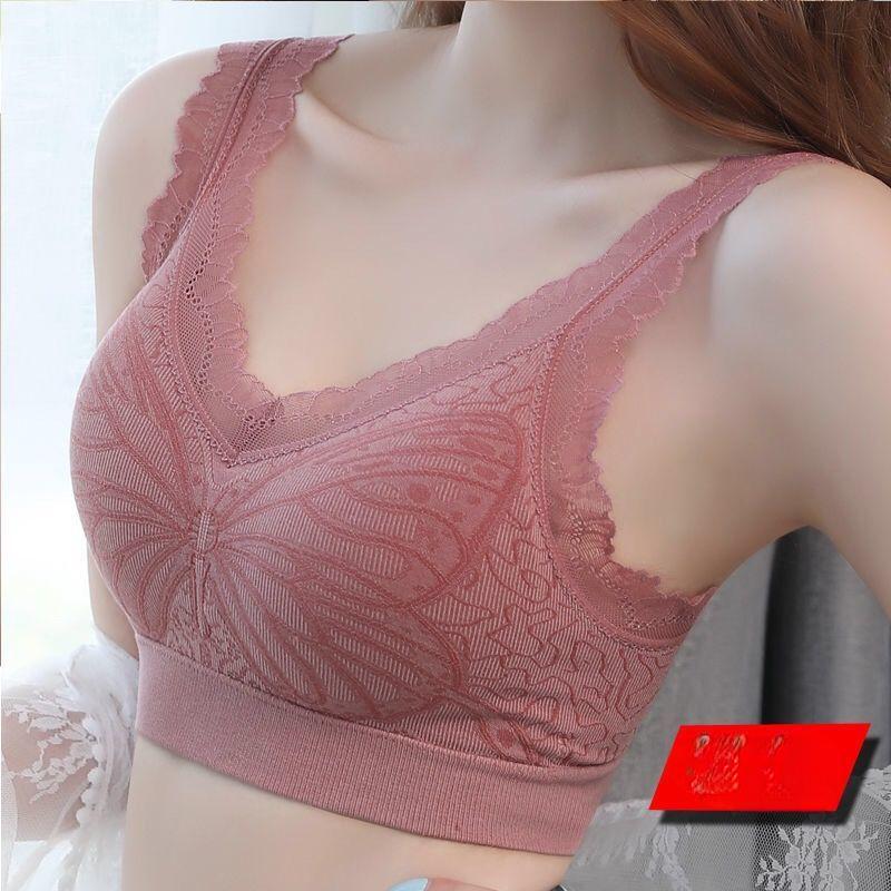 

Женское кружевное нижнее белье без бретелек с красивой спиной, беспроводная сборка для предотвращения провисания, эластичный спортивный жилет 2XL