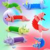 1PCS Animal Anti Stress Toy Sensory Tubes for Toddlers Stress Anxiety Relief Bellows Toys for Adult Kids Funny Squeeze Toys Gift