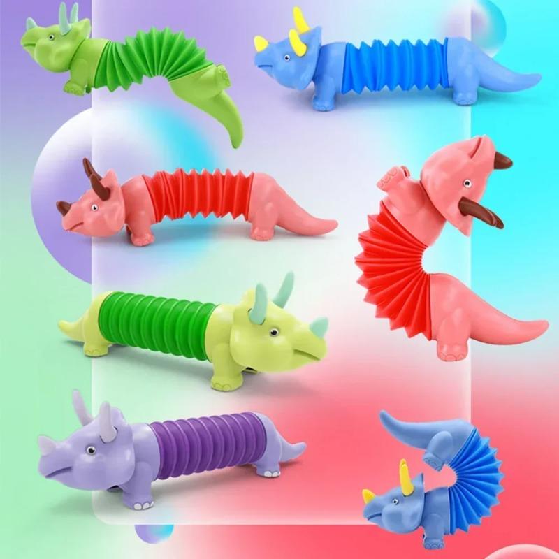 1PCS Animal Anti Stress Toy Sensory Tubes for Toddlers Stress Anxiety Relief Bellows Toys for Adult Kids Funny Squeeze Toys Gift