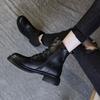 Fashion Martin Boots Women's British Style Short Boots 2025 Autumn and Winter New Soft Leather Thick Heel Single Boots Thick-soled Velvet Boots
