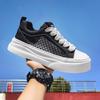 Shoes men's summer new through the net thin thick baseplate shoes fashion versatile casual shoes low-top men