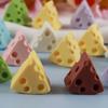 10 buc. Alimente și Jucării Simulare Brânză Accesorii Rășină Lipici Cremă Accesorii DIY Pandantive Pantofi cu Găuri Accesorii Agrafă de Păr Breloc