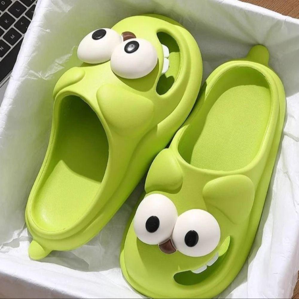 Pantofole Cane Occhi Grandi in PVC Design Divertente Pantofole Cartone Animato Pantofole Bacio Lingua Pantofole da Casa