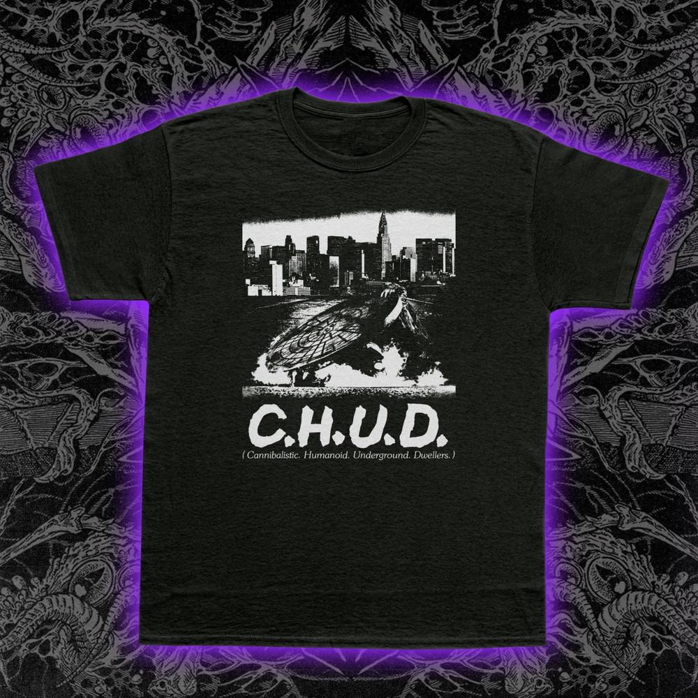 C.H.U.D. 1984 Cult Horror T-Shirt Sewer Mutants Movie Tee Retro Scary Shirt