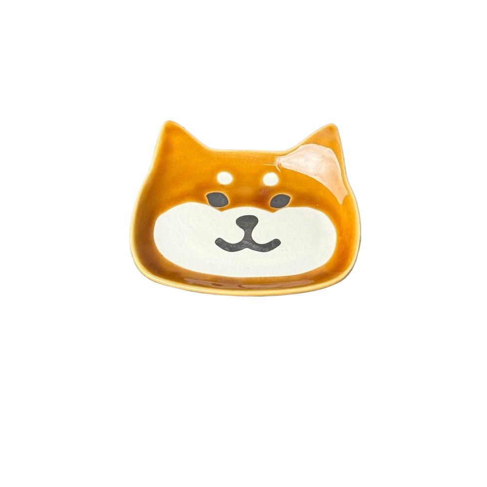 Japanese Cute Cartoon Cat and Dog Dish Ceramic Tableware Breakfast Snack Plate Table Decoration Bowl Home Decoration Tableware