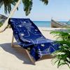 Blue Starry Pattern Beach Towel Beach towel quick-drying for travel outdoor sports jogging beach and swimming