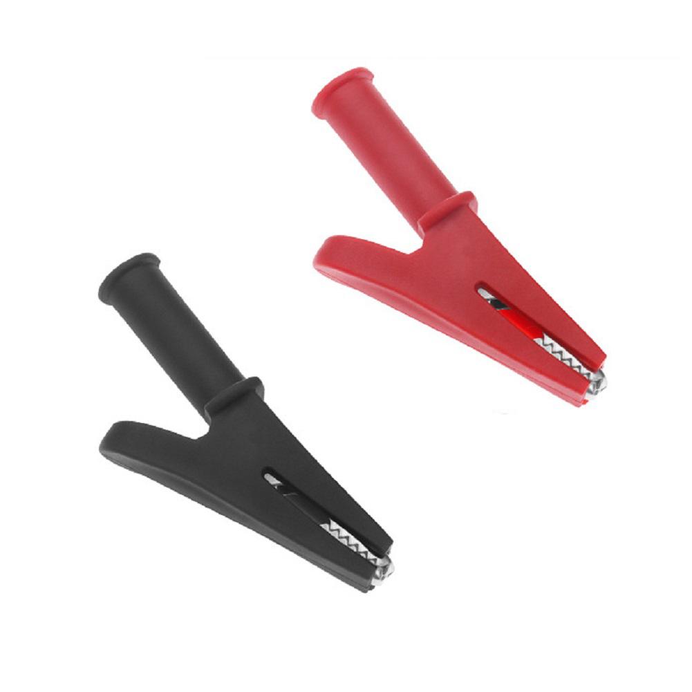 1000V 20A Clips Banana Socket Test Clip Opening 10mm 4mm Banana Socket Clip Ergonomic Non-slip Grip Flexible Testing Connection