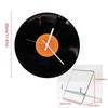 12inch Record Shape Wall Clock Nostalgic Designing With Metal Stand Desk Clocks for Cafe and Loveing  Room Decoration