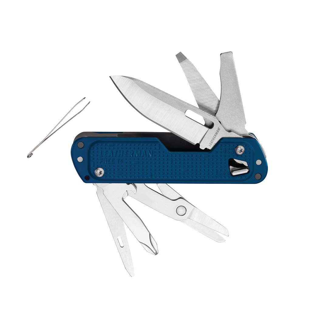 

LEATHERMAN Multi-Tool FREE T4 [Genuine Japanese Product] 25-Year Warranty LTJ Mark Included [Navy]