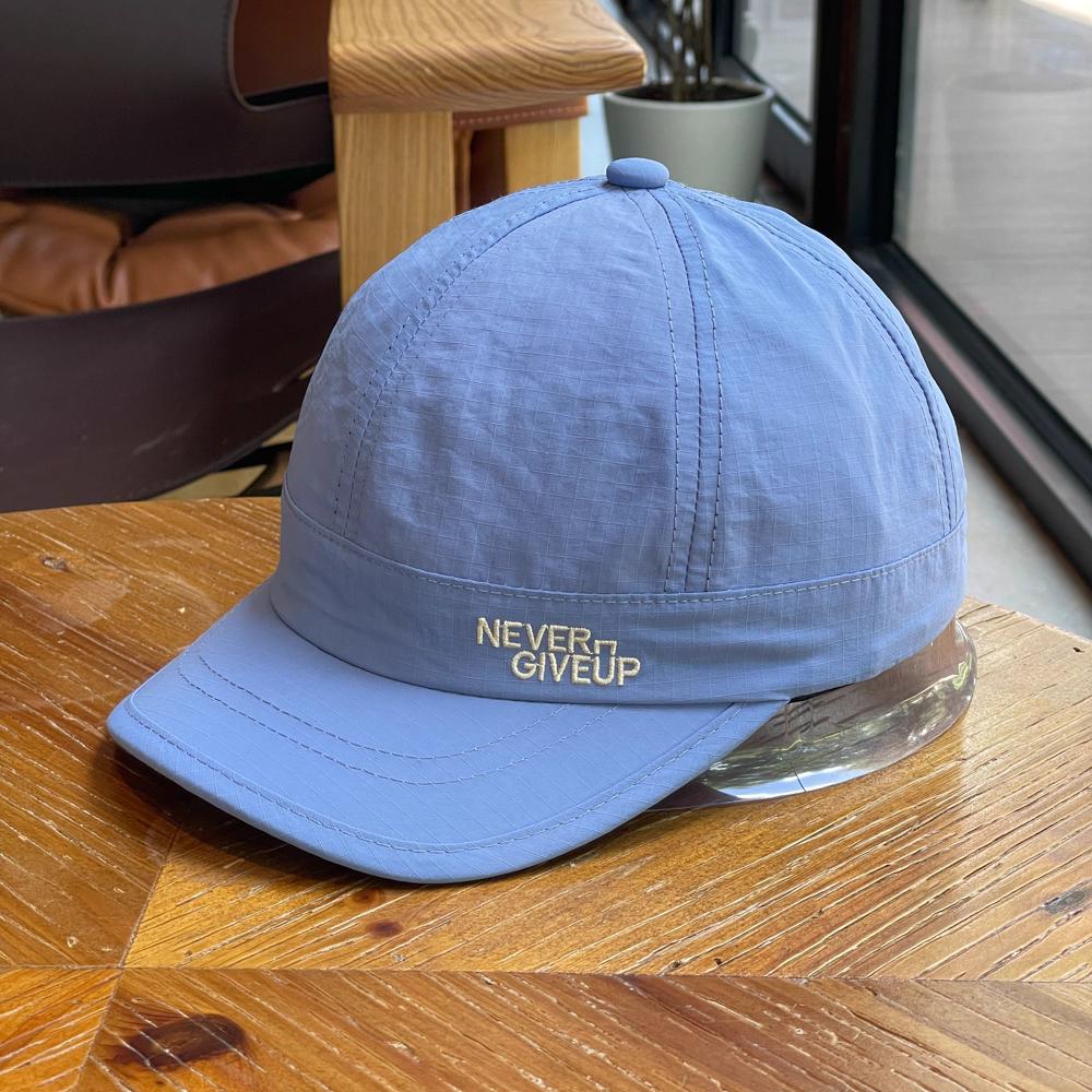 

Vintage Embroidered Quick Dry Short Brim Cap Unisex Running Camping Outdoor Fashion Street Style Cap for Men And Women синий