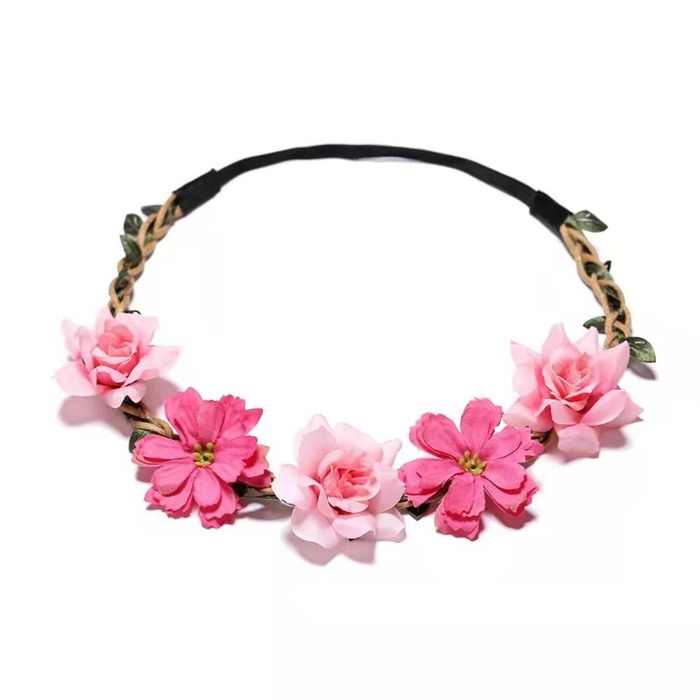 Fashion Women Floral Garlands Headband Crown Girl Headdress Girls Hair Bands Bride Wedding Hair Accessories Headbands Flower