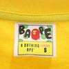 A BATHING APE BABY MILO Short sleeve T-shirt S Yellow Women Used