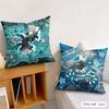 Lynette Genshin Impact Cute Cushion Cover Silky Short Plush Invisible Zipper Dustproof Sofa Pillow Case For Home Decor