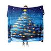 Tuniu Cozy Snowflake Christmas Blanket for Sofa Bed Bedroom Decorative Throw Blanket Soft Warm Cover