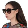 Gucci Light Brown Butterfly Ladies Sunglasses Gg0327s 002 52