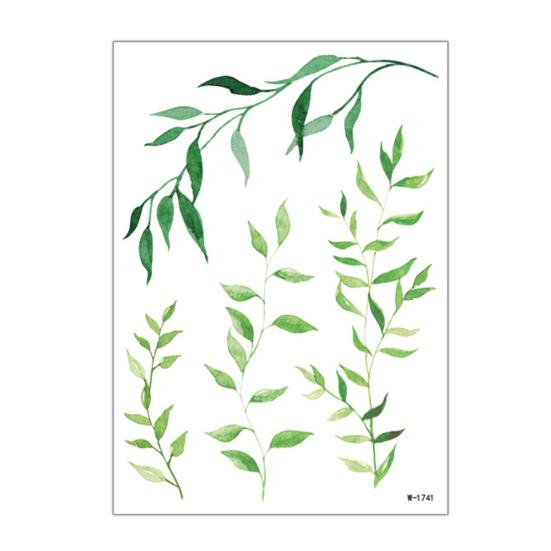 Nostalgie Fake Vine Tattoos, Waterproof Leaf Temporary Stickers, Green Plant Ivy Body Art for Women Girls, Boho Festival Decor