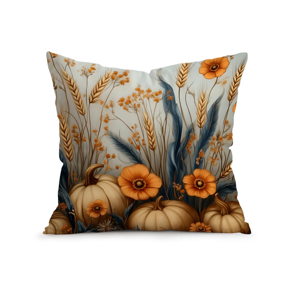Thanksgiving Pumpkin Pillowcase Printed Polyester 45x45cm Throw Pillowcover Decorative Sofa Cushion Pillowslip Home Decor