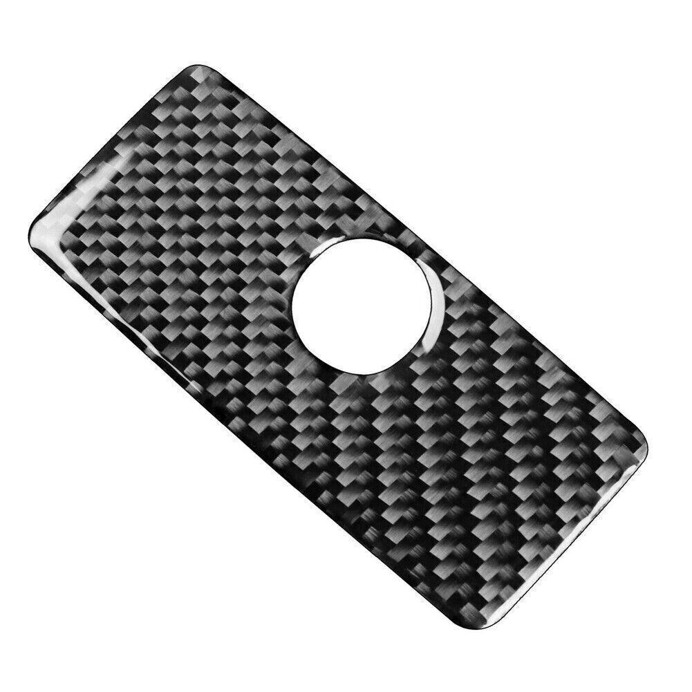 2Pcs Carbon Fiber Glove Box Cover Trim For Silverado GMC SIERRA 2014-2018
